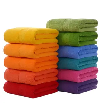 Комплект хавлиени кърпи от чист памук за възрастни, Поглъщащ, Обикновена, Меки За лицето, ръцете, душата, баня, семейство, Нов ъпдейт