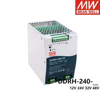Конвертор тип DIN-рейки Mean Well DDRH-240 240 W с ultrawide вход 250-1500 В постоянен ток В 12 В 24 В 32-48 В