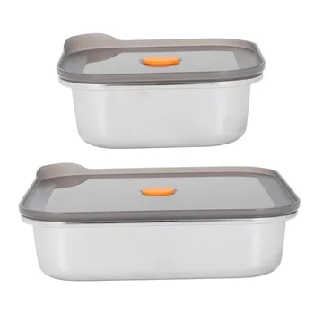 Контейнер за съхранение на хранителни продукти от неръждаема стомана 316, метална кутия за bento с вакуум запечаткой, за съхранение на гореща храна в хладилника