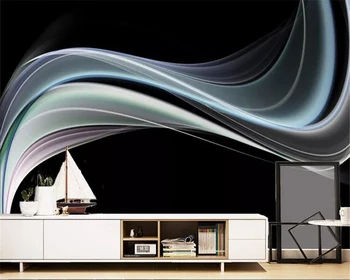 Копринено тапети beibehang, абстрактен ТЕЛЕВИЗИЯ-фон, украса за дома, просто красиво изкуство, динамична линия, тапети за дивана