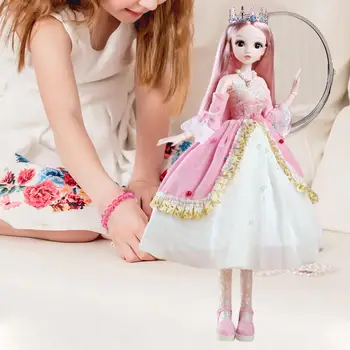 Кукла принцеса с дистанционно управление с дрехи и аксесоари Гладка косата на Куклата BJD за колекция от подаръци за рожден ден за момичета