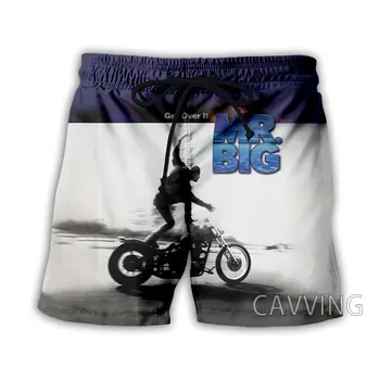 Летни плажни шорти с 3D принтом Mr.Big, градинска дрехи, бързо съхнещи ежедневни панталони, спортни къси панталони за жени/мъже