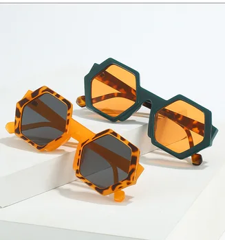 Луксозни Маркови дизайнерски Слънчеви очила Polygon За жени и мъже, 2023, Нова тенденция, Слънчеви Очила, Модерен Vintage слънчеви Очила пънк нюанси UV400