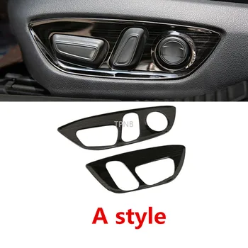 Материал: неръждаема стомана и ABS-пластмаса на Дръжката на ключа за регулиране на седалката, етикети върху капака на панела за Toyota Camry 2018 2019 8th XV70