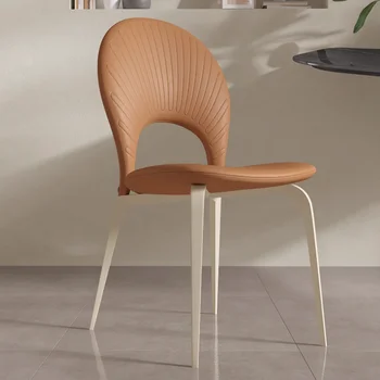 Метален кухненски кът стол Модерен скандинавски Дизайнерски стол за хола, Офис зала, Банкетна зала, Мебели Para El Hogar