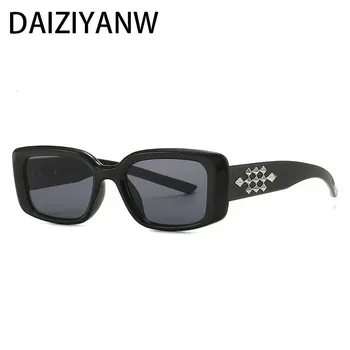 Модерни Дамски слънчеви очила, мъжки Класически дизайнерски огледални квадратни дамски Слънчеви очила, Дамски Очила за шофьора, Огледало Uv400