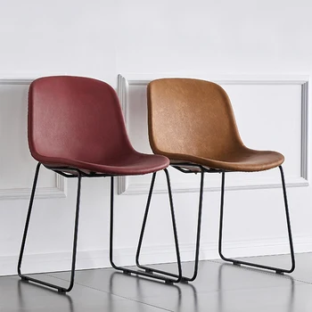 Модерни трапезни столове с опора за гърба, ергономичен розов плажен ultralight стол, минималистичные на предмети от бита за очакванията на вечеря в салона