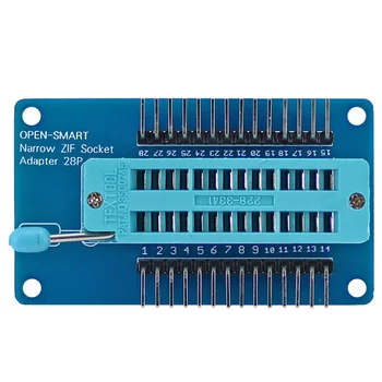 Модул ZIF Socket Adapter с тесен корпус OPEN-SMART 28P със Стъпка 2.54 мм за Проекта за бързо тестване на ЧИП / Компоненти / модули