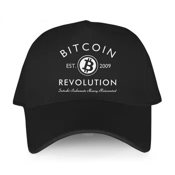 Мъжка бейзболна шапка на Bitcoin Revolution, памучен однотонная шапка от слънцето, стилна бейзболна шапка, БТК Cryptocurrency Blockchain Geek
