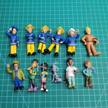 Нов продукт, 12 бр./компл., малкият модел на спасител-пожарникар, кукла, ръчна изработка, детски игри къща, играчка за парти, празничен подарък