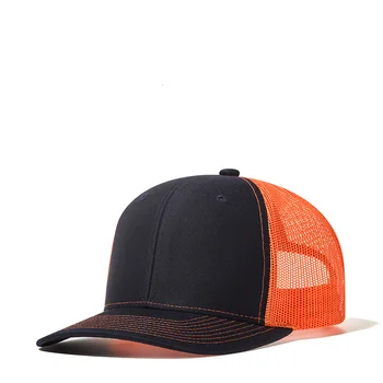 Нова Оранжева серия, мъжка бейзболна шапка за шофьор на камион, бейзболна шапка с микроподзаводом, дамски спортна капачка за риболов и голф, мъжка шапка за момичета и момчета, дишаща