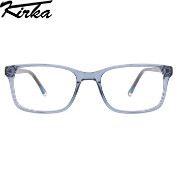 Оптични рамки за детски очила Kirka, ацетатные правоъгълни детски очила Унисекс, Цветна дограма за кристали, Детски очила