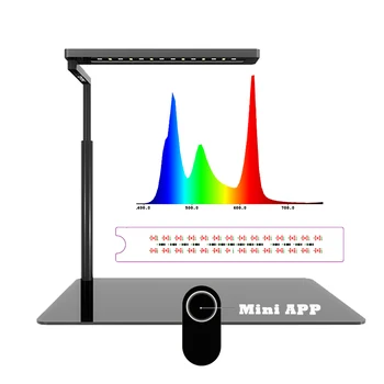 Плосък Нано-диммируемый аквариумный лампа W + RGB с регулируема яркост за аквариум за водни животни