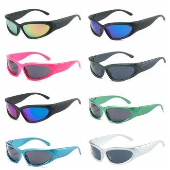 Пънк Спортни Очила За Мъже И Жени 2023 Модни Слънчеви Очила За Спорт На Открито, Слънчеви Очила Модерен Велосипедни Очила