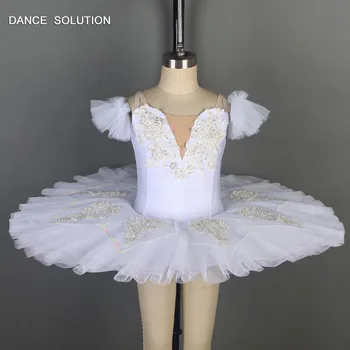 Рокля-пакет за балетни представления за деца и Момичета, Бяла Балетна пола-пакетче 