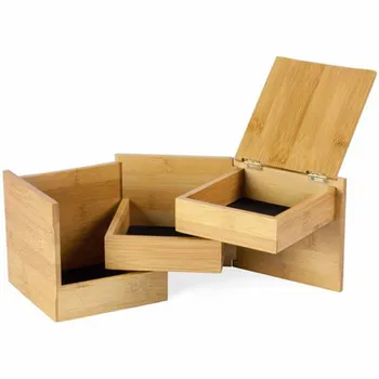 Скандинавски дървена кутия за съхранение на бижута, никаква всячины, тенис на тоалетка, за довършителни работи на дома, просто Деформируемая квадратна кутия
