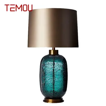 Творческа десктоп осветление TEMOU, модерна и лесна настолна лампа LED за декорация на дома, спални