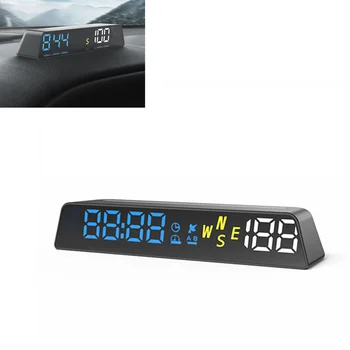 Универсален дисплей HUD-Head Up таблото GPS с висока разделителна способност HUD Gague цифров скоростомер Време на Компас Височина USB захранване