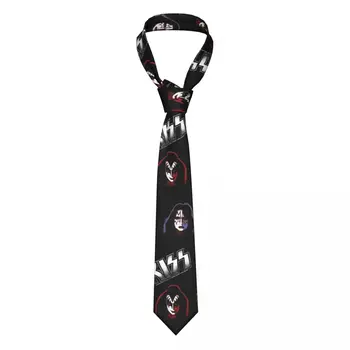 Целувка Група Вратовръзка ЦЕЛУВКА Лице Лого Подарък Мъжки Вратовръзки Дизайн Риза 8 см Официална Вратовръзка