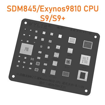 Шаблони за Реболлинга Wylie WL-69 BGA За Samsung S9 S9 + Plus Snapdragon SDM845 Exynos9810 PM845 BGA153 CPU RAM Power WiFi IC Чип