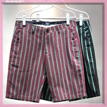Шорти Harajuku, мъжки летни и пролетни ежедневни панталони-карго, градинска облекло, къси Панталони за джогинг в ивица, памучни мъжки къси панталони 2023, Японски стил W60